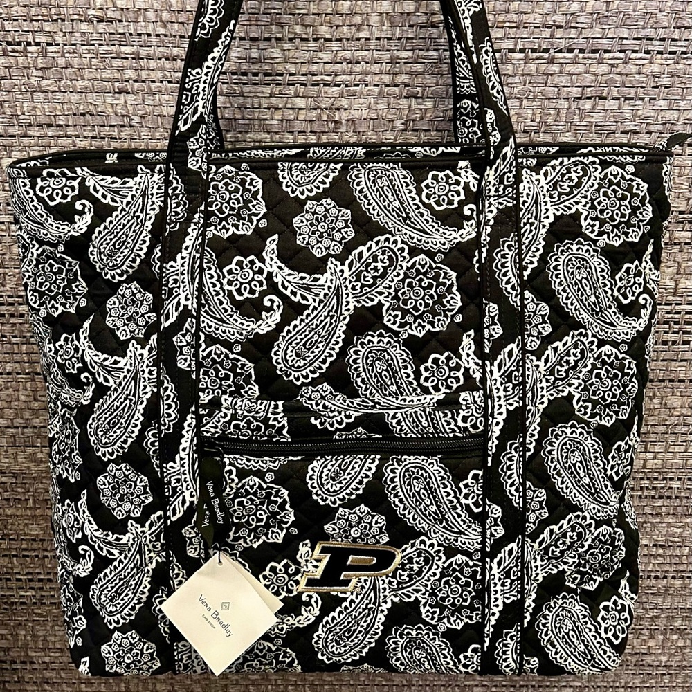 New with Tags Vera Bradley Purdue Collegiate Vera Tote